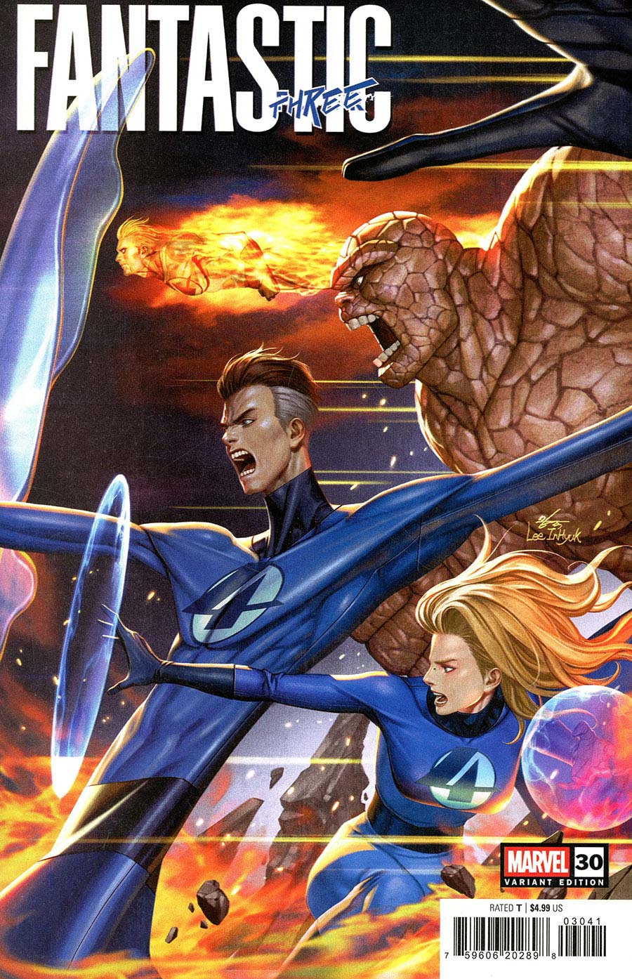 Fantastic Four Vol 7 #30 Cover D Variant Inhyuk Lee Cover (One World Under Doom Tie-In)