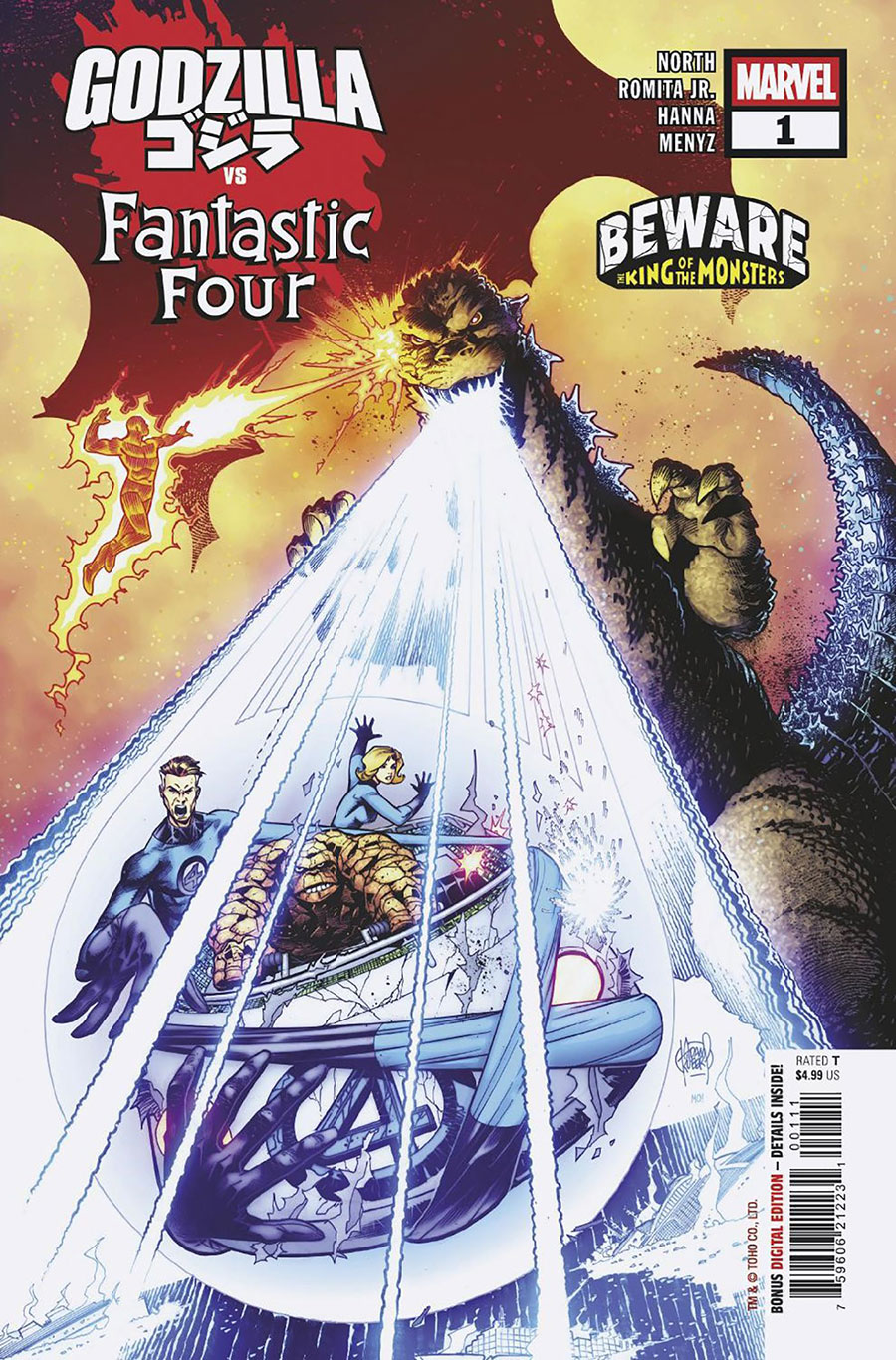 Godzilla vs Fantastic Four #1 (One Shot) Cover A Regular Adam Kubert Cover