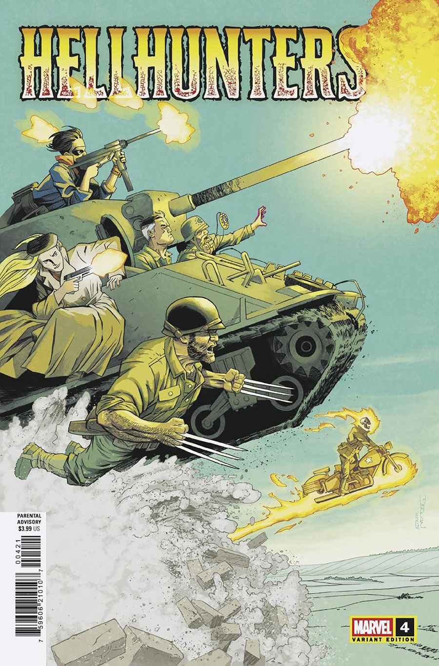 Hellhunters #4 Cover B Variant Declan Shalvey Cover
