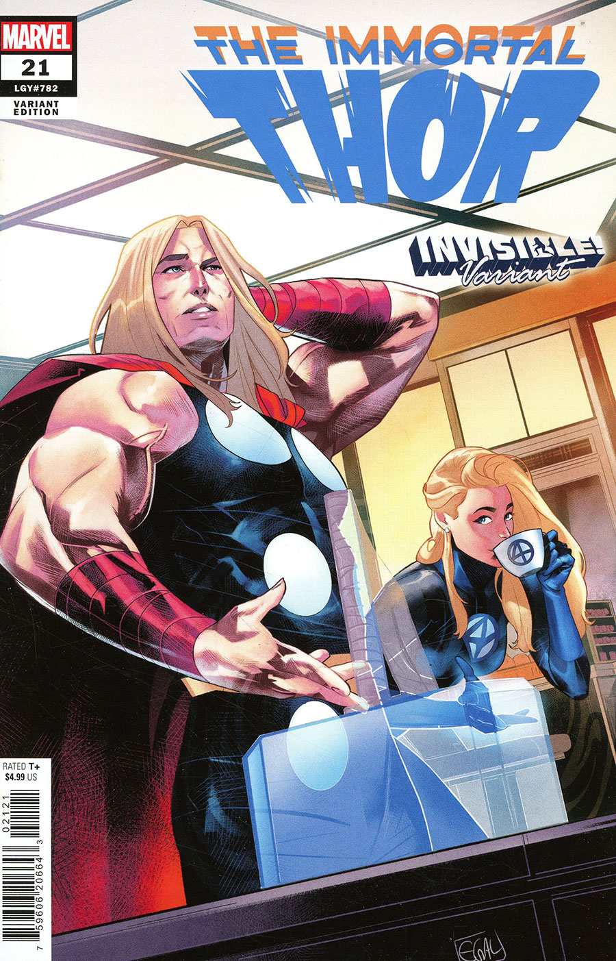 Immortal Thor #21 Cover B Variant Edwin Galmon Invisible Cover