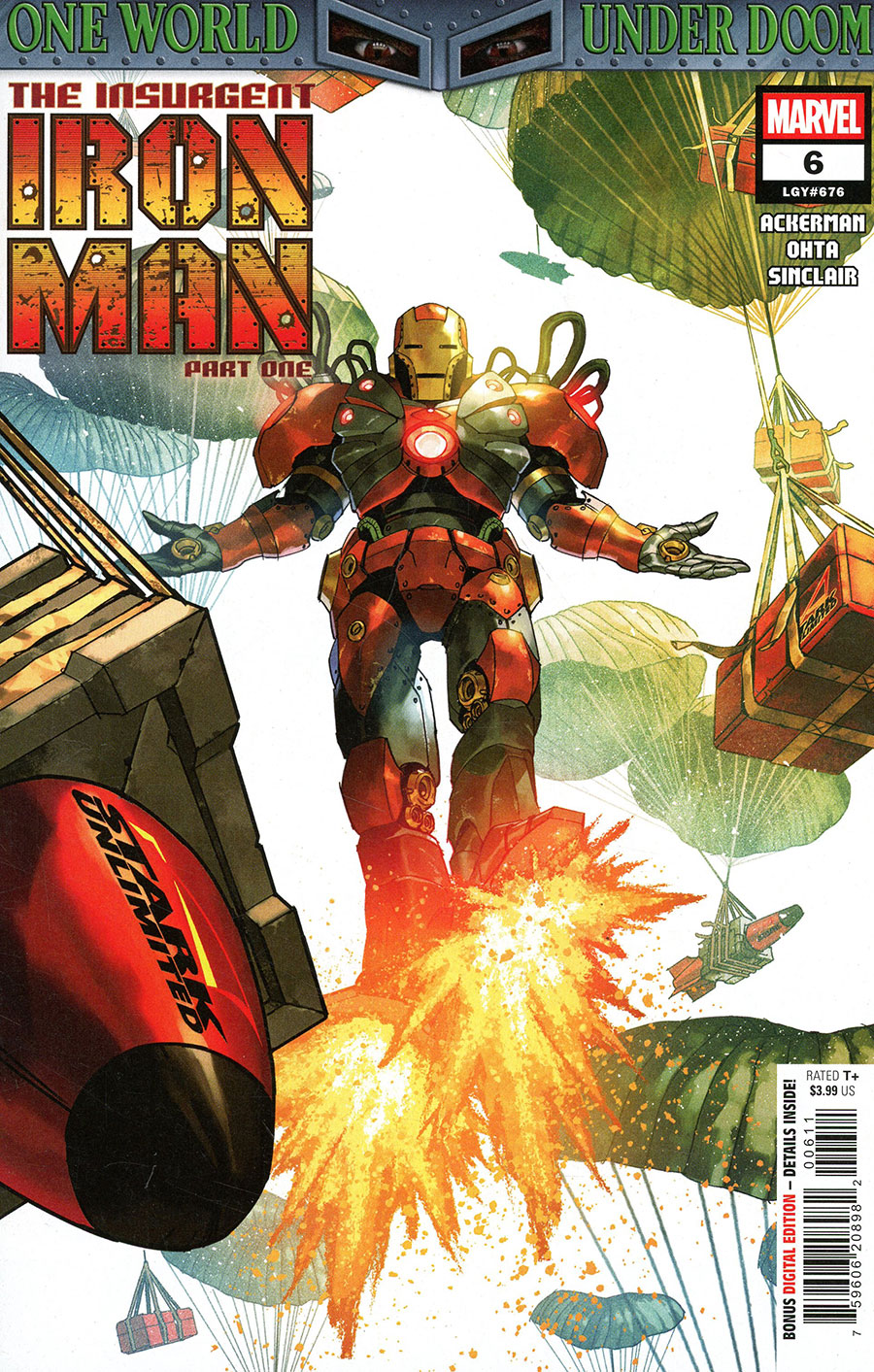 Iron Man Vol 7 #6 Cover A Regular Yasmine Putri Cover (One World Under Doom Tie-In)