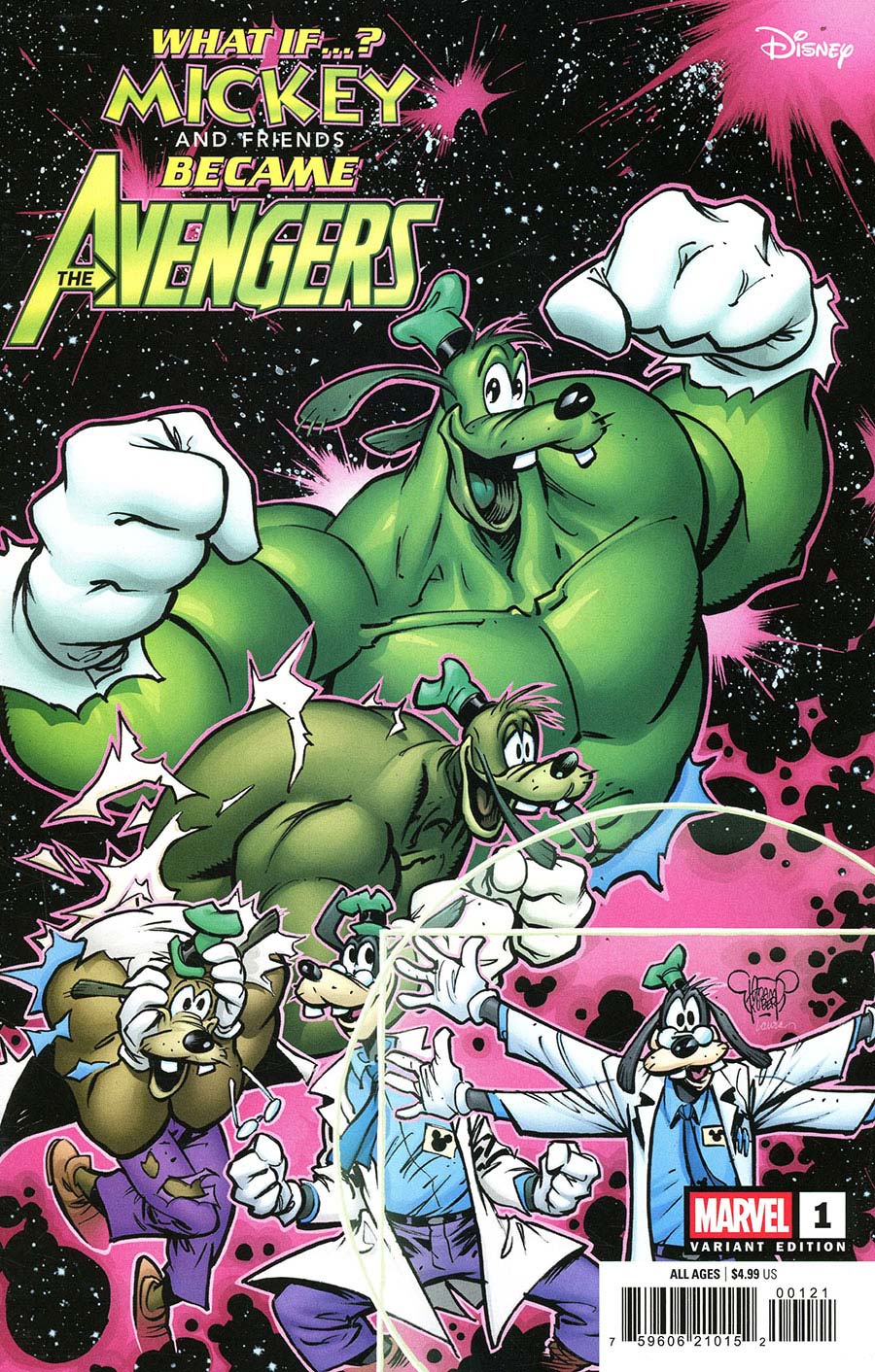 Marvel & Disney What If Mickey & Friends Became The Avengers #1 (One Shot) Cover B Variant Adam Kubert Cover