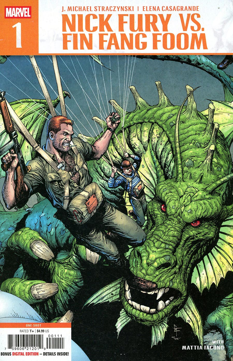 Nick Fury vs Fin Fang Foom #1 (One Shot) Cover A Regular Gary Frank Cover