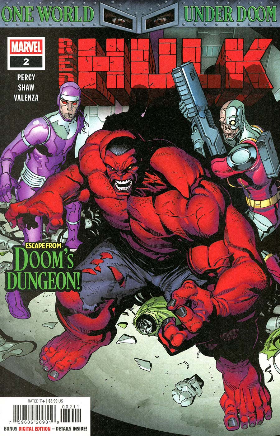 Red Hulk #2 Cover A Regular Geoff Shaw Cover (One World Under Doom Tie-In)