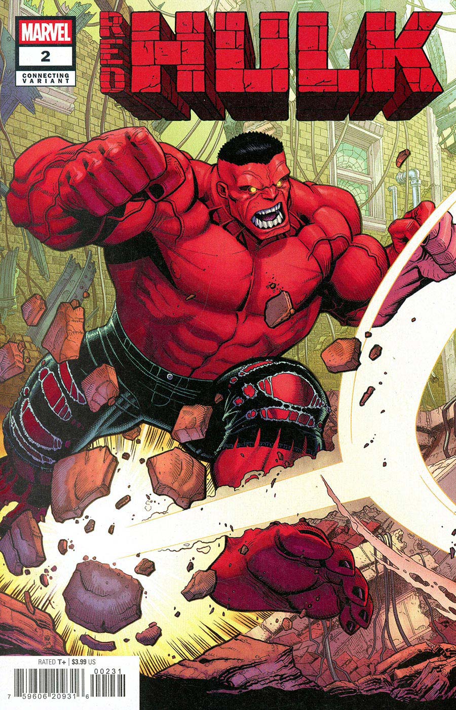 Red Hulk #2 Cover B Variant Nick Bradshaw Connecting Red Hulk Cover (One World Under Doom Tie-In)