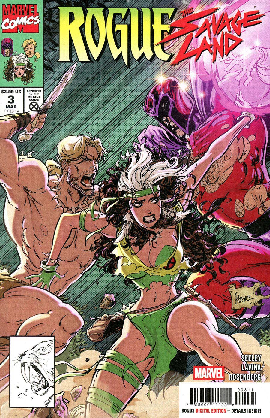 Rogue The Savage Land #3 Cover A Regular Kaare Andrews Cover
