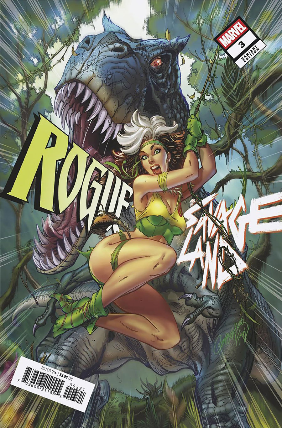 Rogue The Savage Land #3 Cover B Variant J Scott Campbell Cover