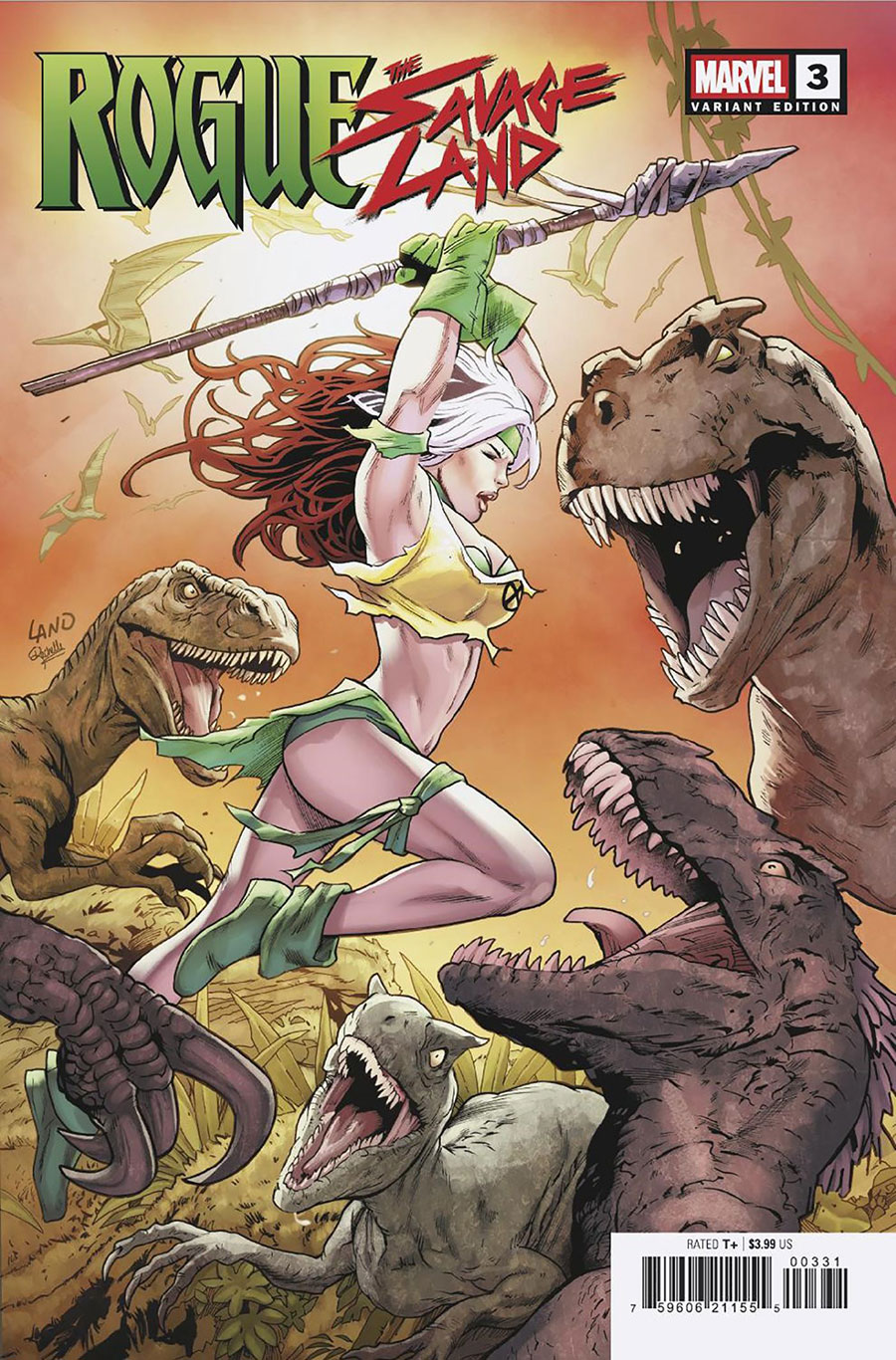 Rogue The Savage Land #3 Cover C Variant Greg Land Cover