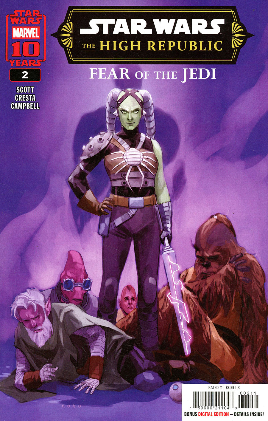 Star Wars The High Republic Fear Of The Jedi #2 Cover A Regular Phil Noto Cover