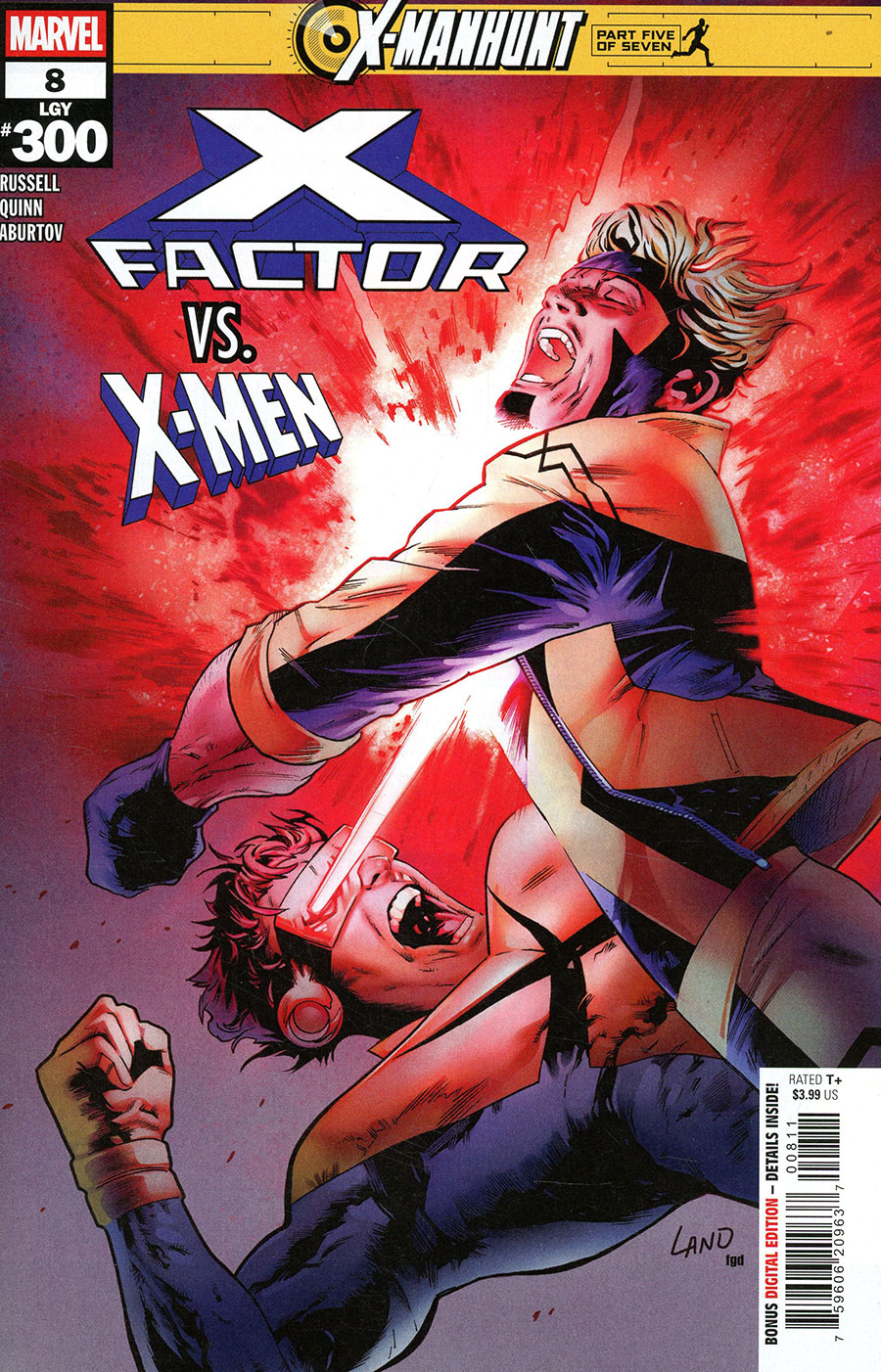 X-Factor Vol 5 #8 Cover A Regular Greg Land Cover (X-Manhunt Part 5)