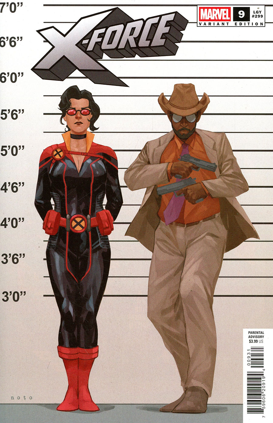 X-Force Vol 7 #9 Cover B Variant Phil Noto X-Manhunt Connecting Cover (X-Manhunt Part 6)