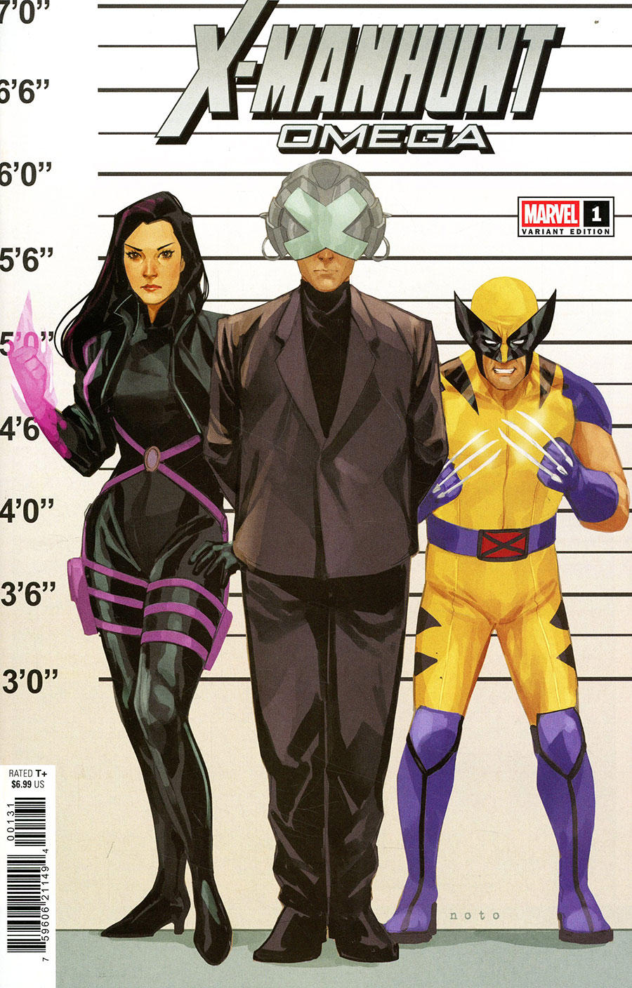 X-Manhunt Omega #1 (One Shot) Cover B Variant Phil Noto X-Manhunt Connecting Cover (X-Manhunt Part 7)