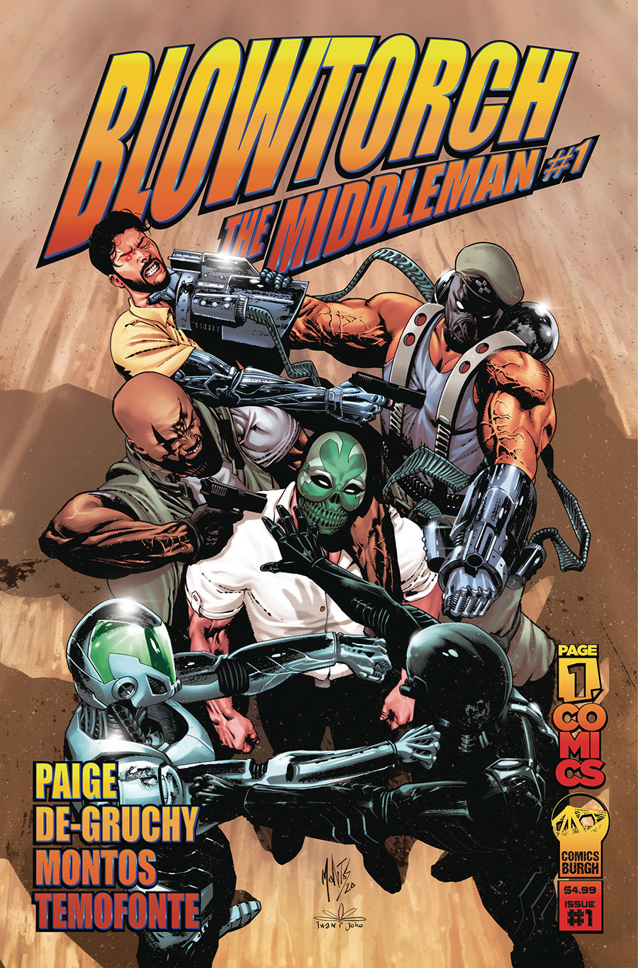 Blowtorch The Middleman #1 Cover A Regular Montos & Iwan Joko Cover