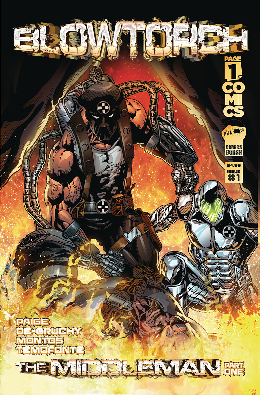 Blowtorch The Middleman #1 Cover B Variant Rick Tyndall & Bryan Magnaye Cover
