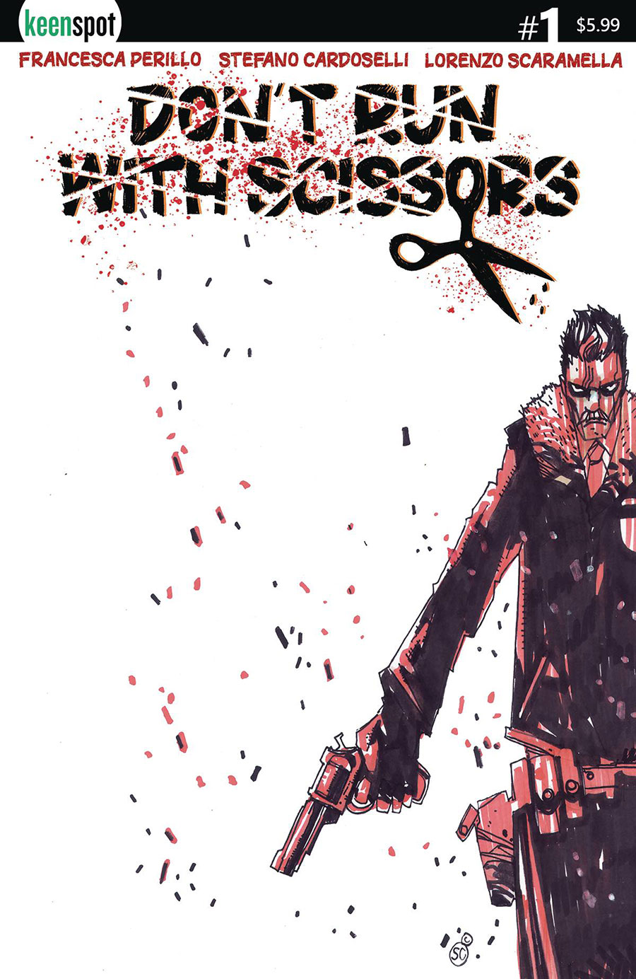 Dont Run With Scissors #1 Cover D Variant Stefano Cardoselli Sheriff Cover