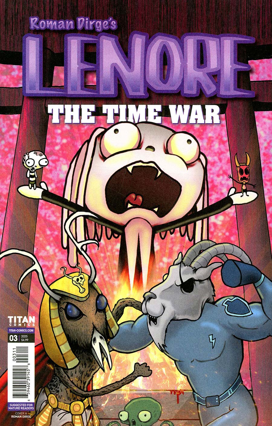 Lenore The Time War #3 Cover A Regular Roman Dirge Cover