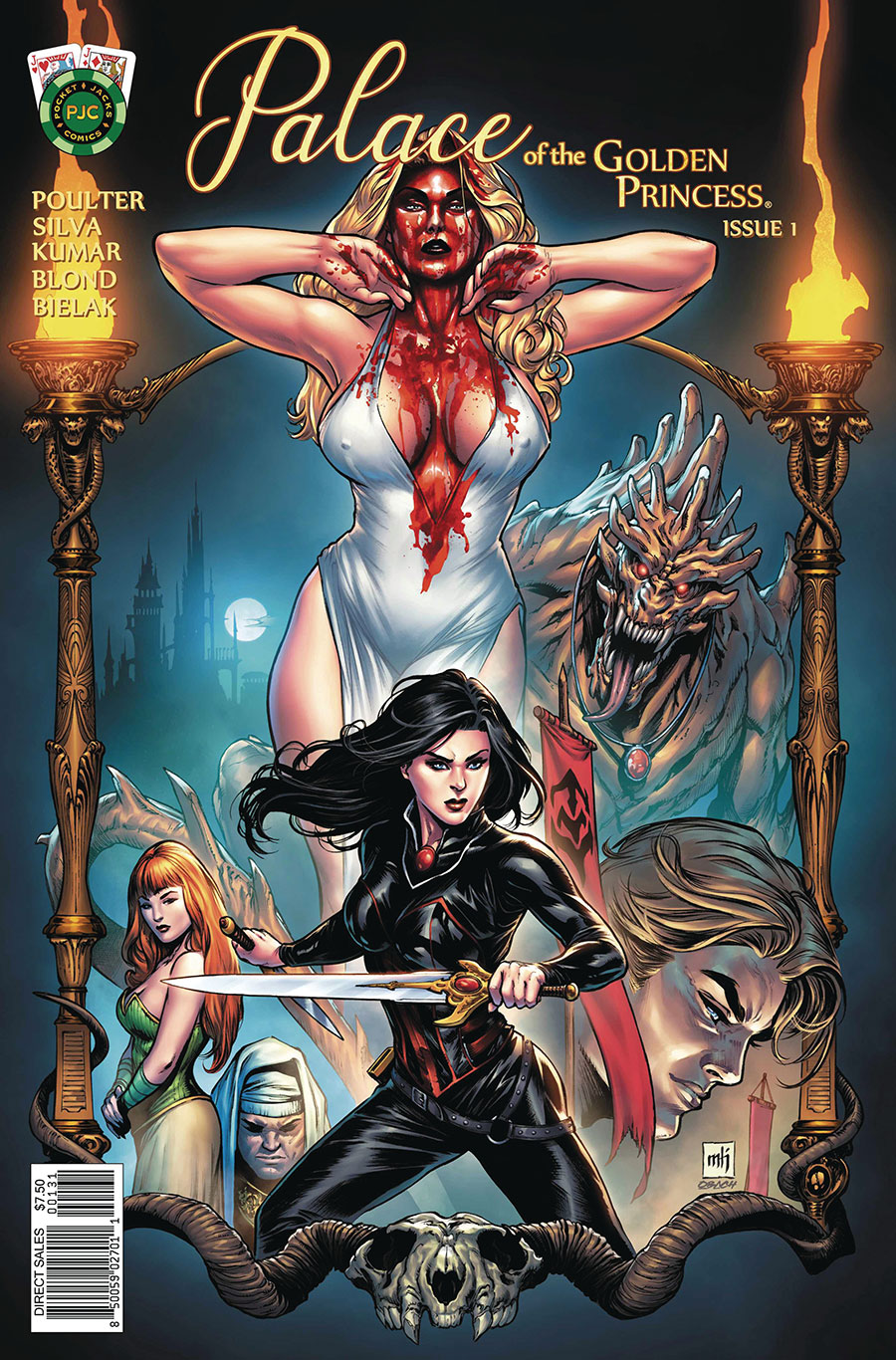 Palace Of The Golden Princess #1 Cover C Variant Mike Krome Foil Cover (Limit 1 Per Customer)
