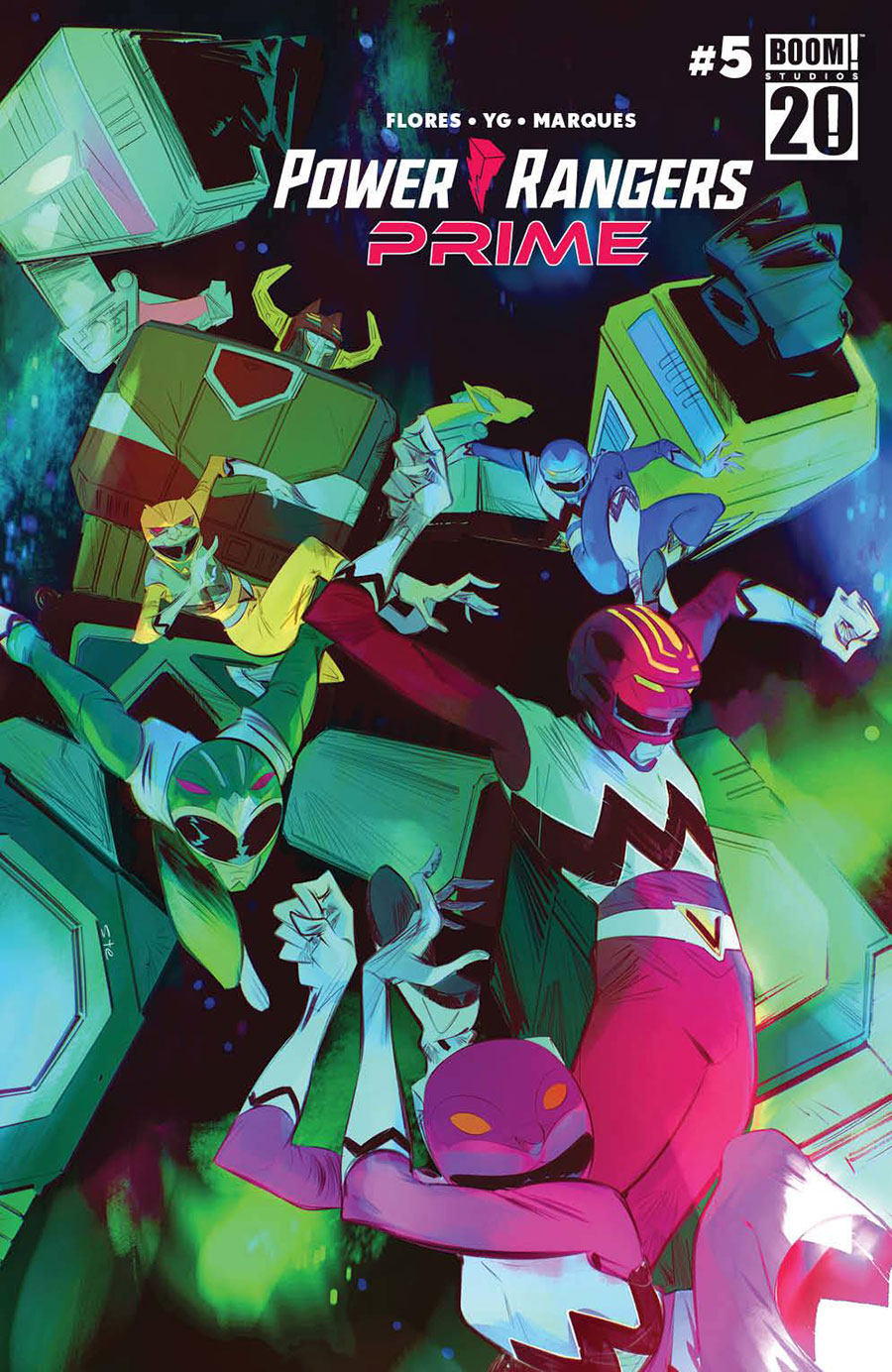 Power Rangers Prime #5 Cover B Variant Stefano Simeone Cover