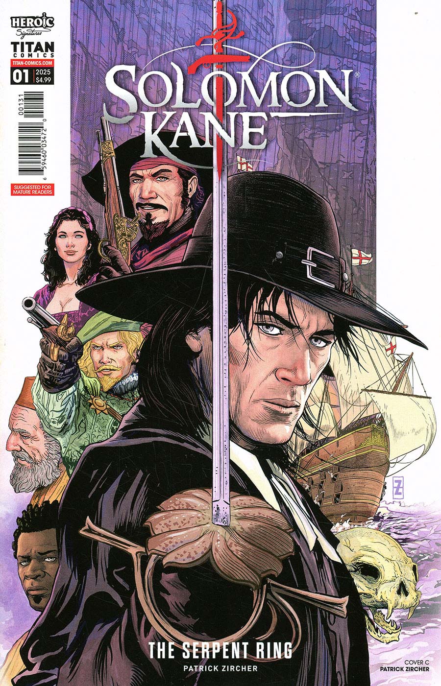 Solomon Kane The Serpent Ring #1 Cover C Variant Patrick Zircher Cover