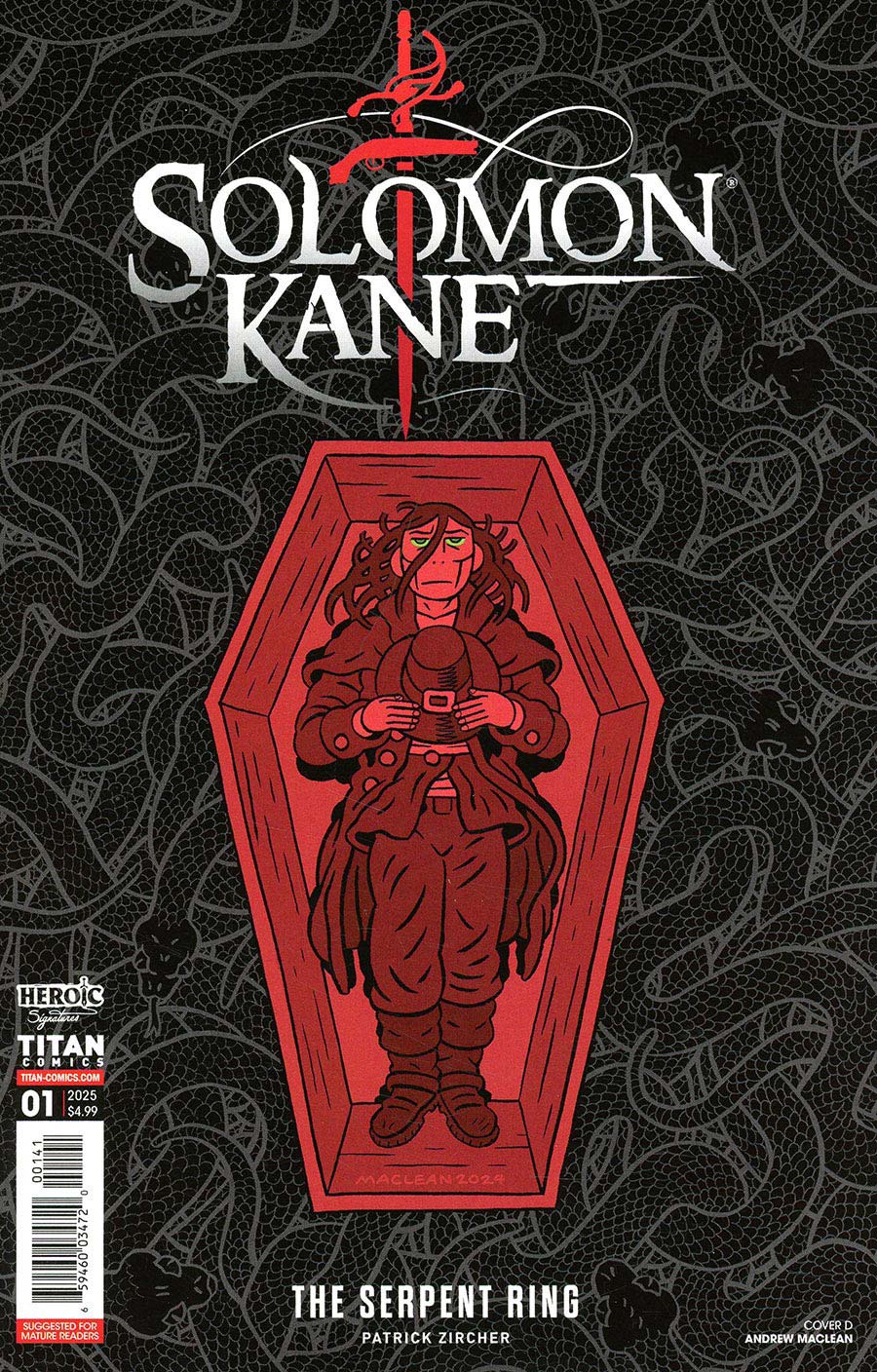 Solomon Kane The Serpent Ring #1 Cover D Variant Andrew MacClean Cover