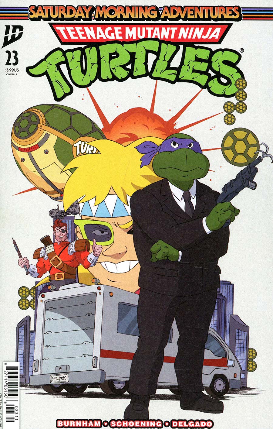 Teenage Mutant Ninja Turtles Saturday Morning Adventures Continued #23 Cover A Regular Dan Schoening Cover