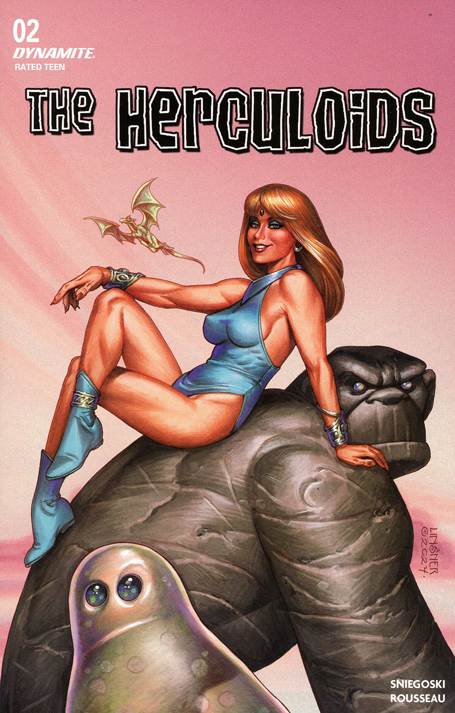Herculoids #2 Cover B Variant Joseph Michael Linsner Cover