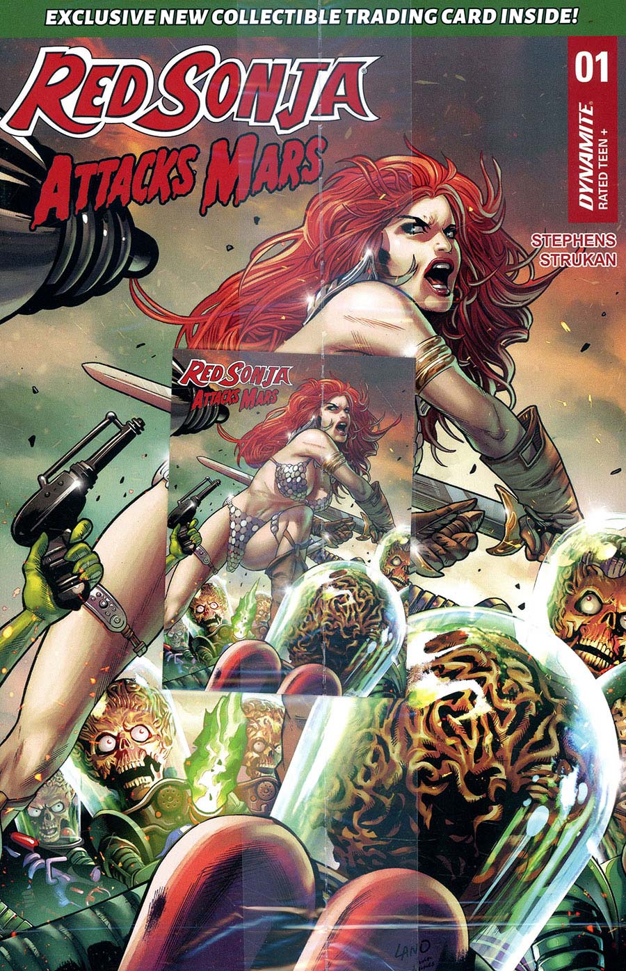 Red Sonja Attacks Mars #1 Cover C Variant Greg Land Cover