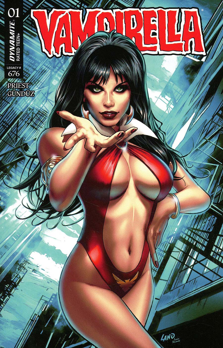 Vampirella Vol 9 #1 Cover B Variant Greg Land Cover