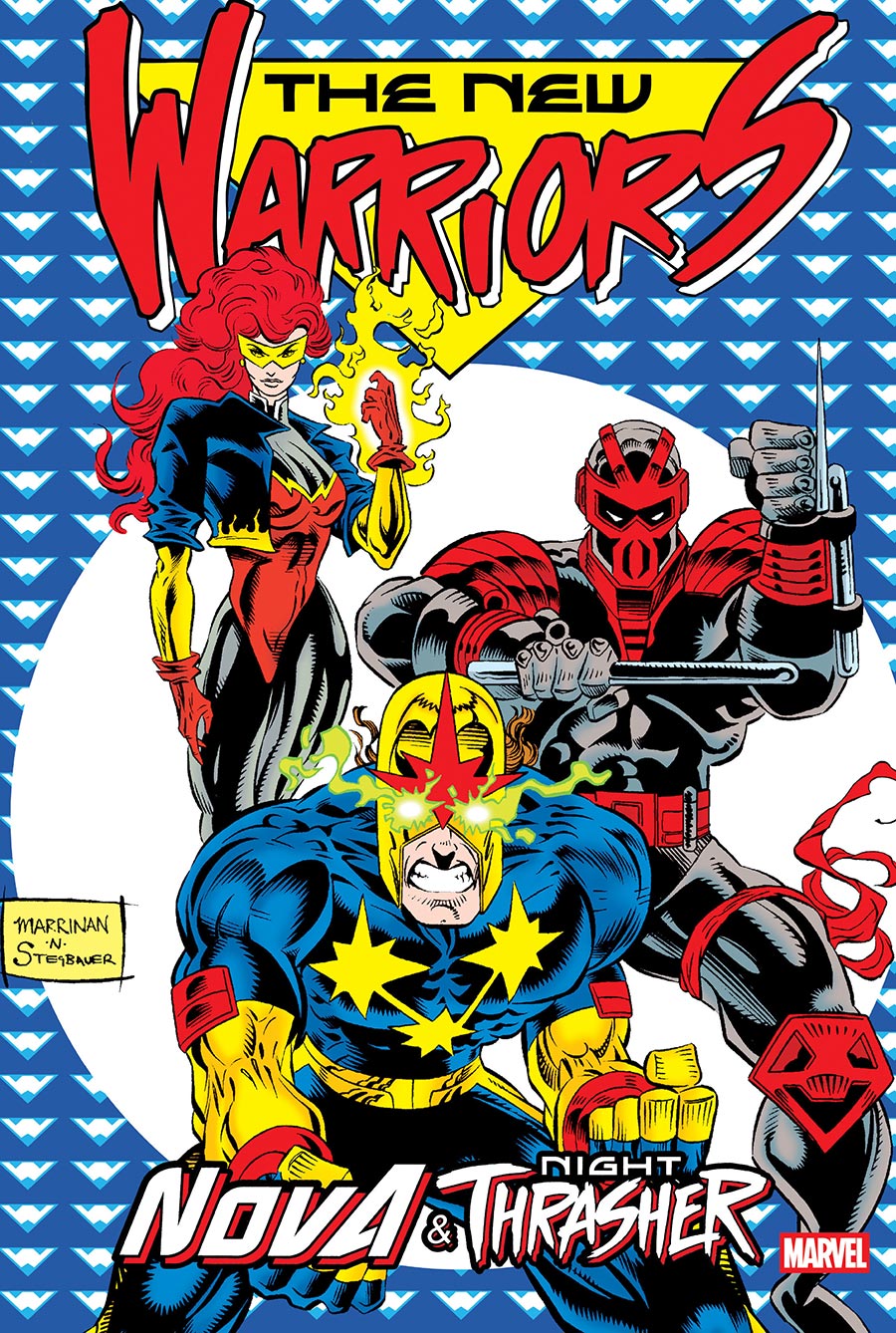 New Warriors Nova & Night Thrasher Omnibus HC Book Market Chris Marrinan Cover