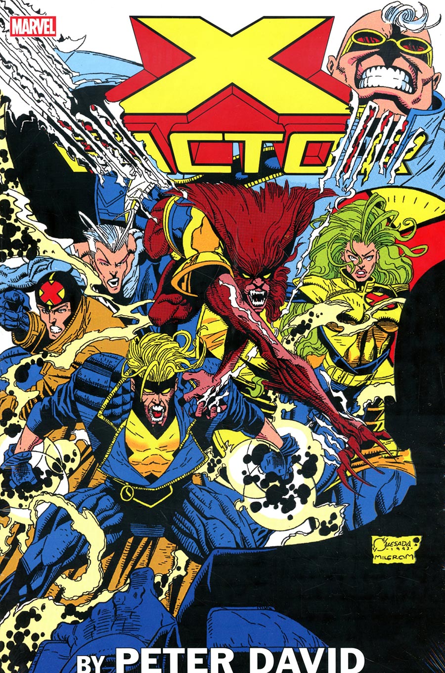 X-Factor By Peter David Omnibus Vol 1 HC Direct Market Joe Quesada Variant Cover New Printing