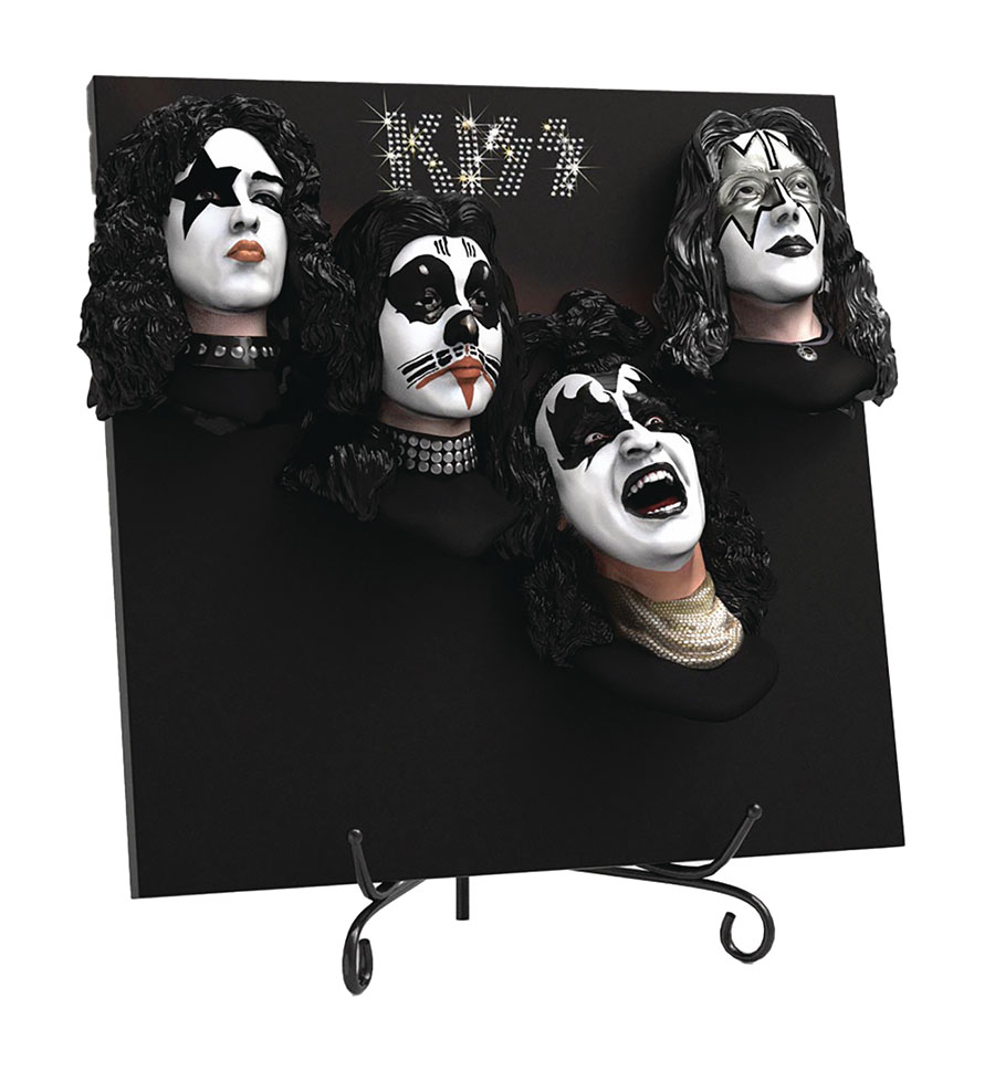 KISS Debut Album 3D Vinyl Knucklebonz Statue