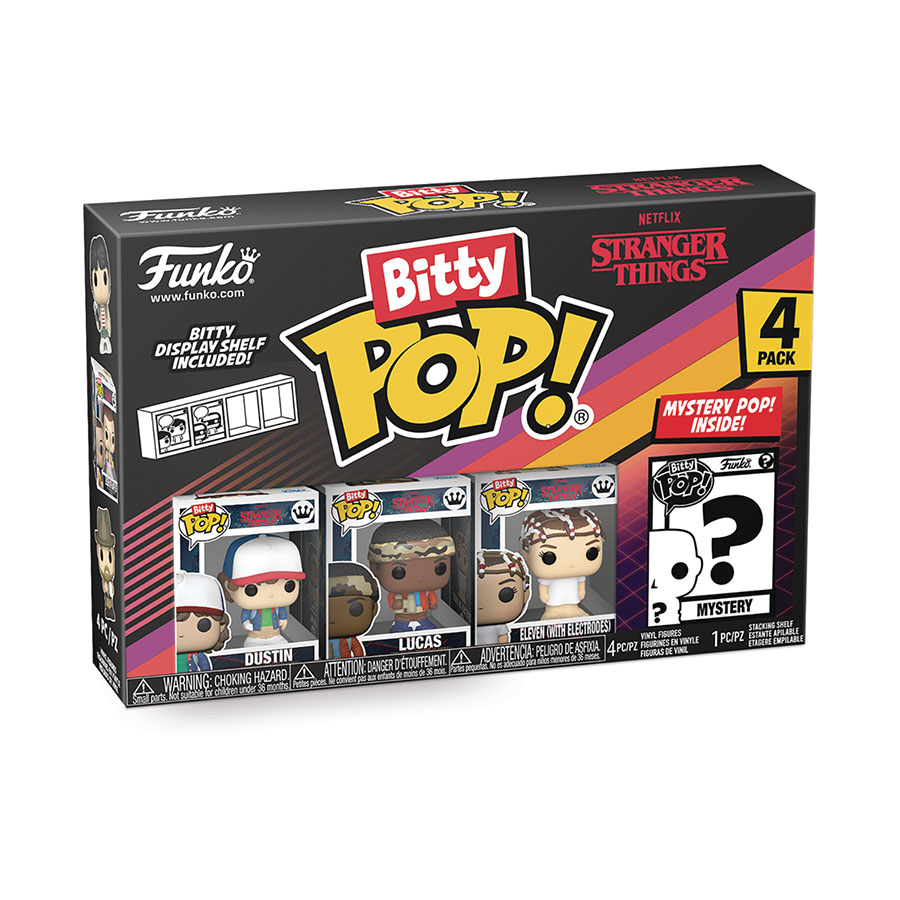 Bitty POP Stranger Things Season 1 4-Pack Mini Figure Set - Dustin