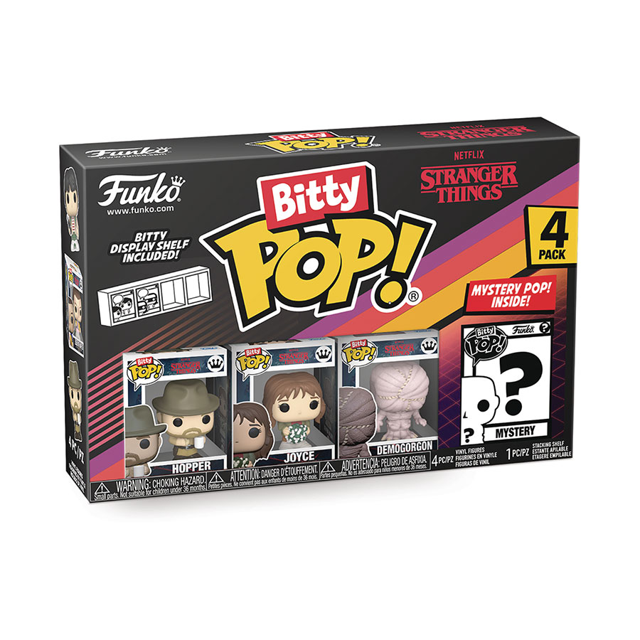 Bitty POP Stranger Things Season 1 4-Pack Mini Figure Set - Hopper
