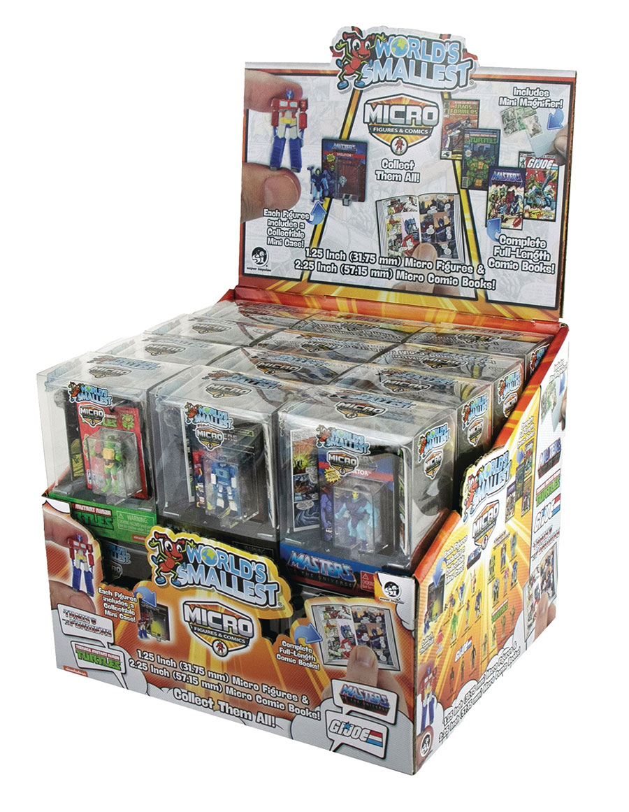 Micro Figures & Comic Book Set Mini Figure 24-Piece Display