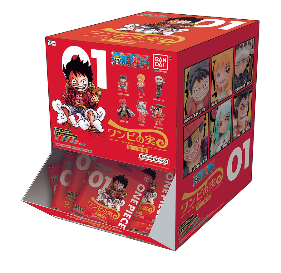 One Piece Onepi No Mi Blind Pack Mini Figure Series 1 Blind Mystery Box 24-Piece Display