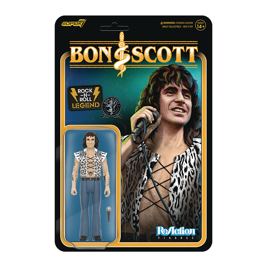 Bon Scott ReAction Figure Wave 2 - Bon Scott Leopard Print