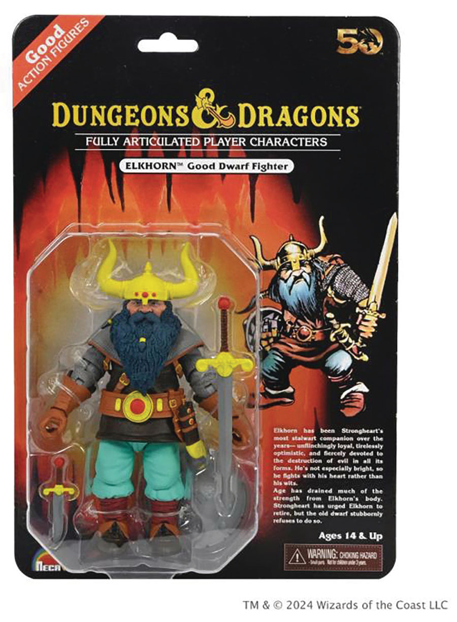 Dungeons & Dragons 50th Anniversary Elkhorn On Blister Card 7-Inch Action Figure