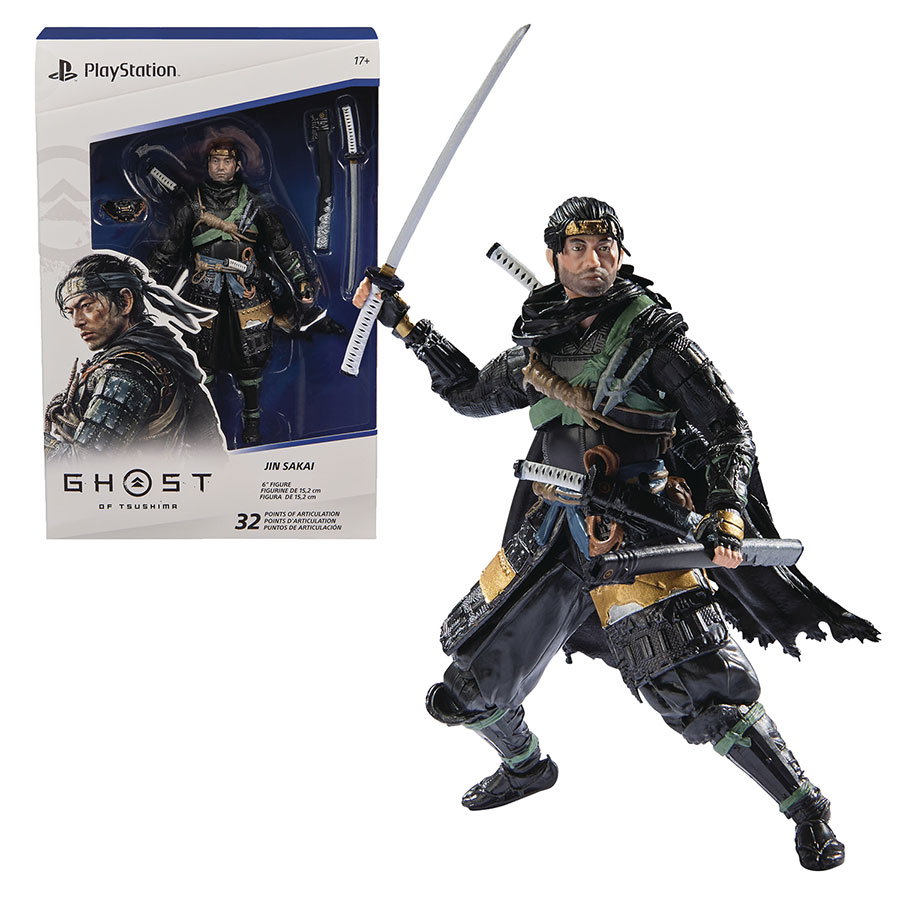 Playstation Ghost Of Tsushima Jin Sakai 6-Inch Action Figure