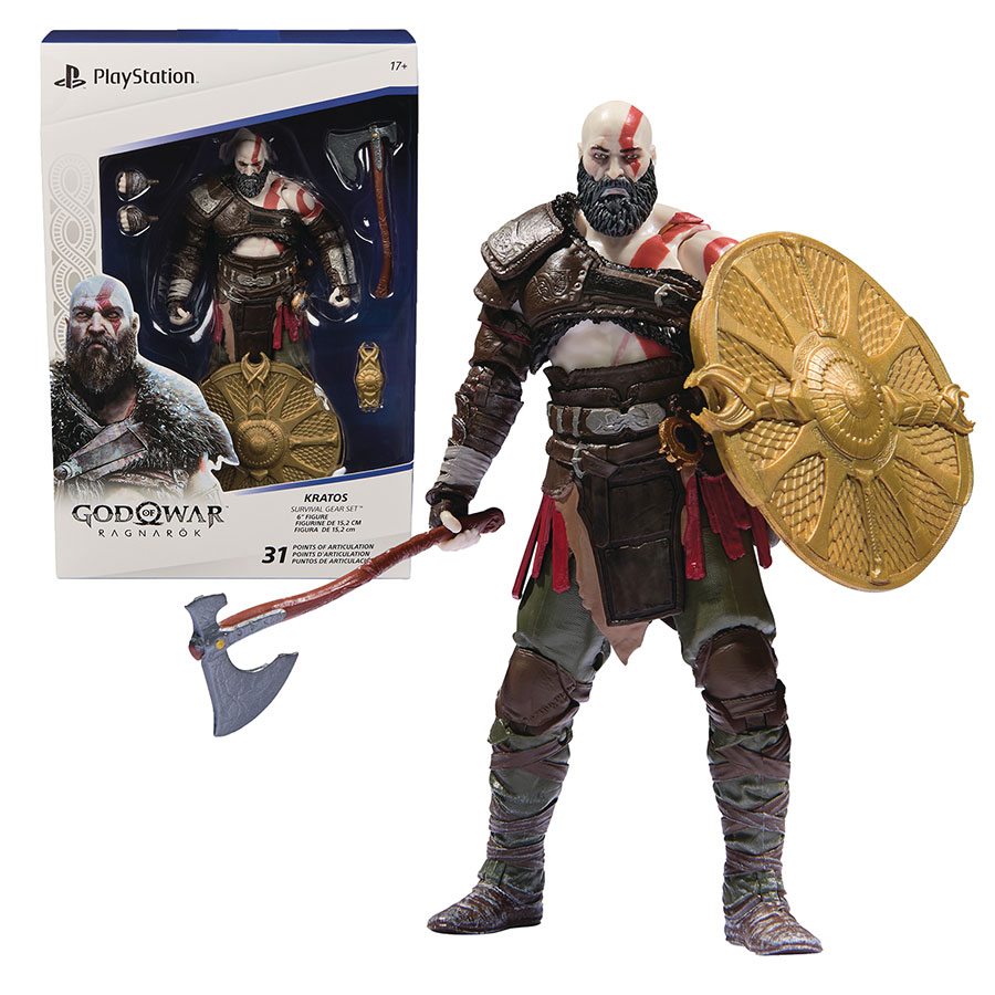 Playstation God Of War Ragnarok Kratos 6-Inch Action Figure