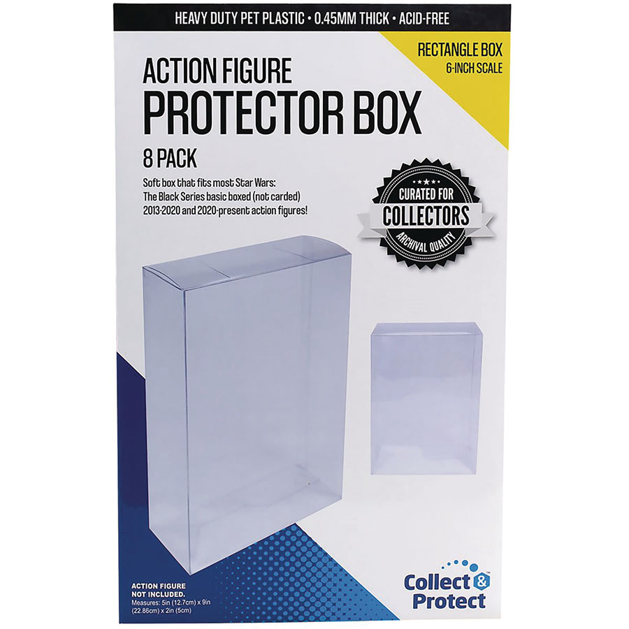 Action Figure 6-Inch Collapsible Protector Box 8-Pack
