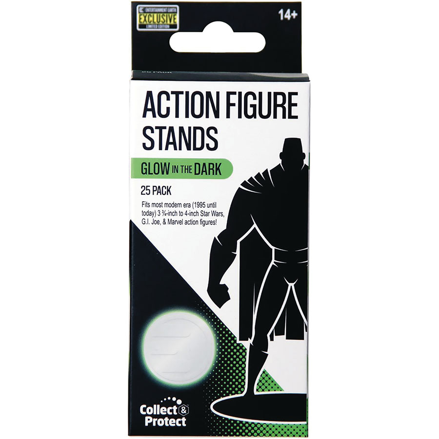 Action Figure Stand 25-Piece Pack - Glow-In-The-Dark
