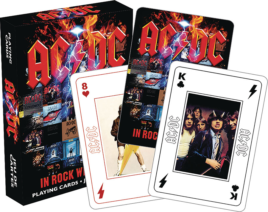 AC/DC In Rock We Trust Playing Cards