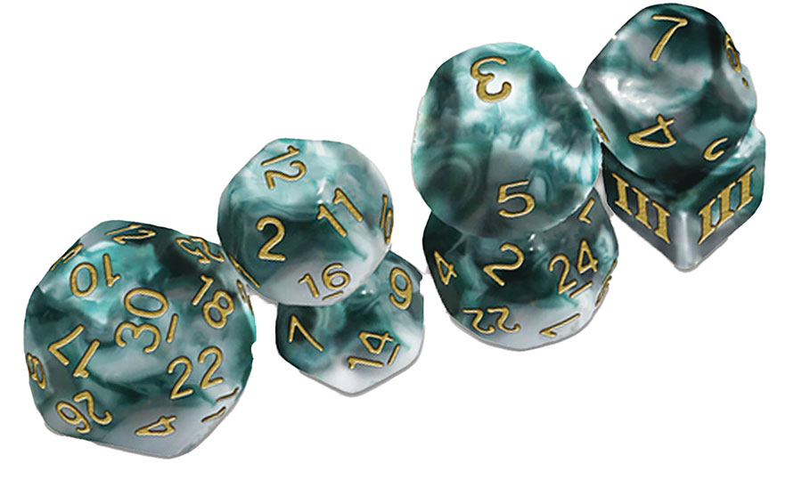 Thracian Smokey Sacrifice Dice Set - DCC 7-Piece