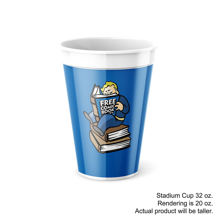 FCBD 2025 Fallout Previews Exclusive 32-Ounce Souvenir Cup - Vault Boy