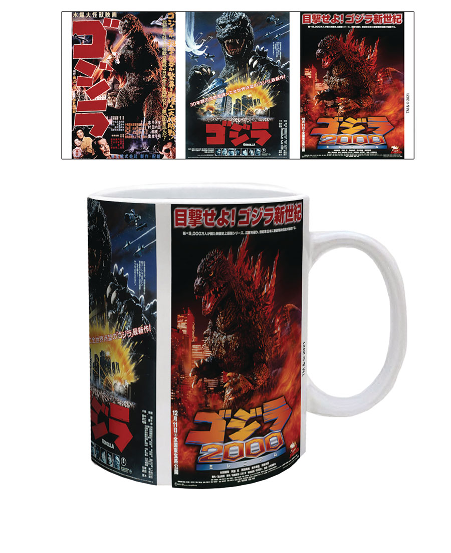 Godzilla 11-Ounce Mug - Movies Collage