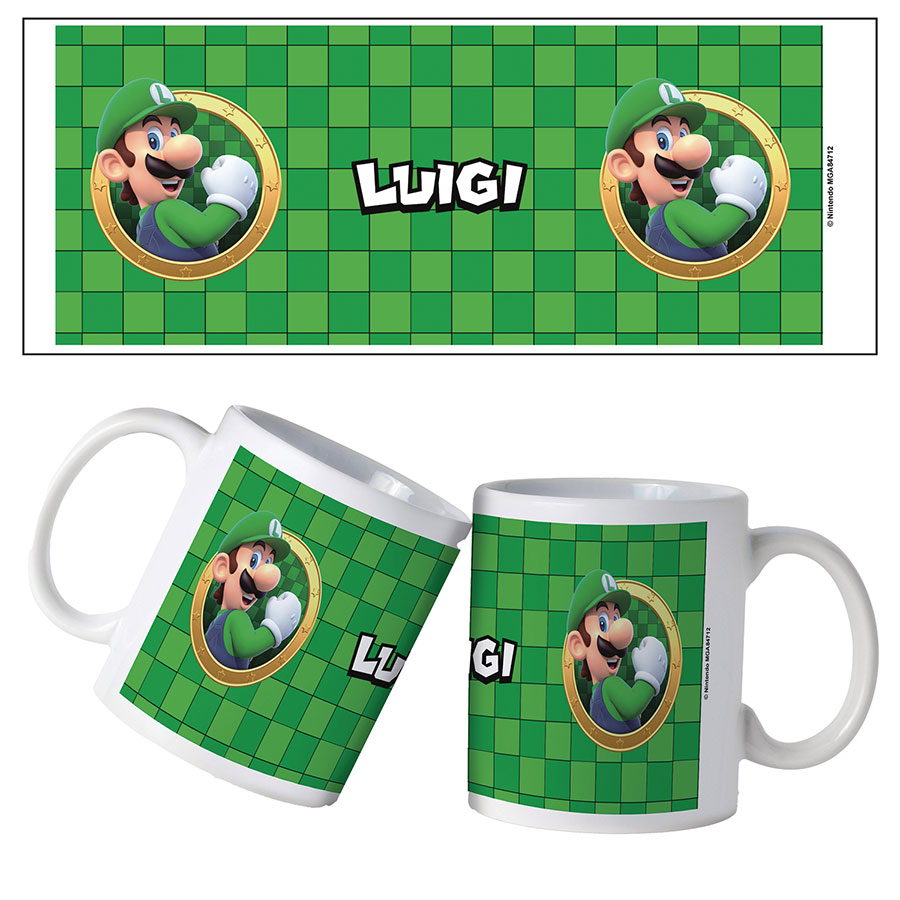 Nintendo Super Mario 3D Port 11-Ounce Ceramic Mug - Luigi