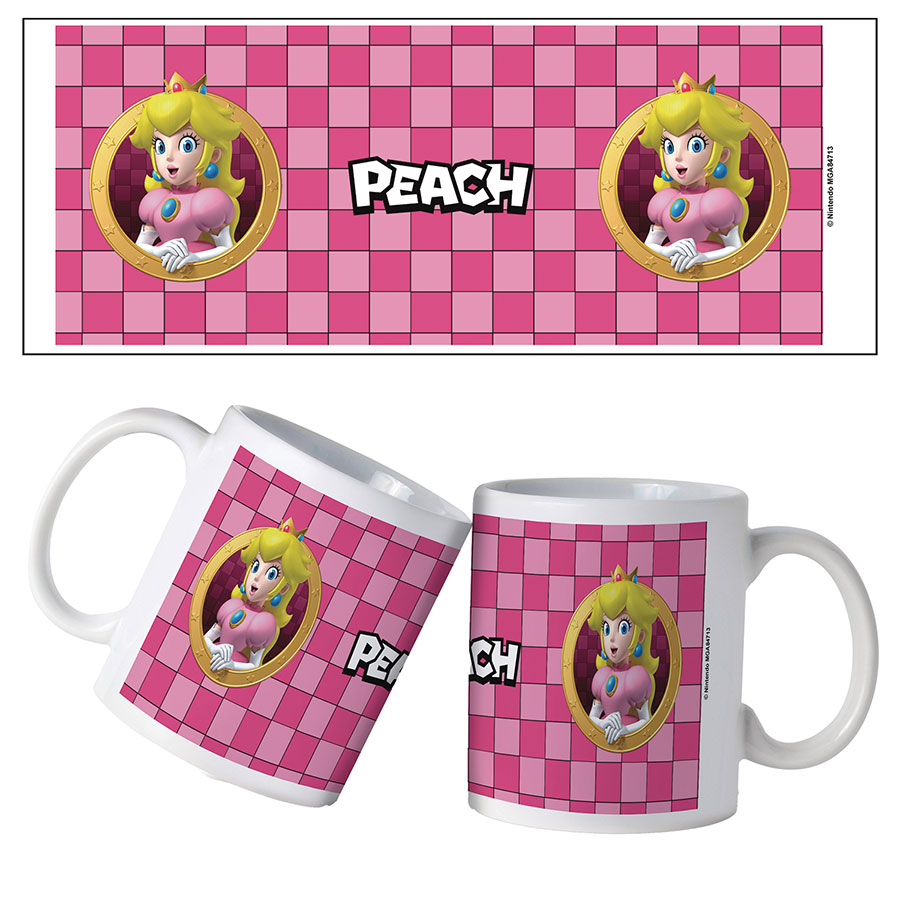 Nintendo Super Mario 3D Port 11-Ounce Ceramic Mug - Peach