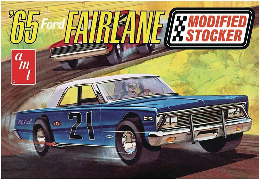 1965 Ford Fairlane Modified Stocker 1/25 Scale Model Kit