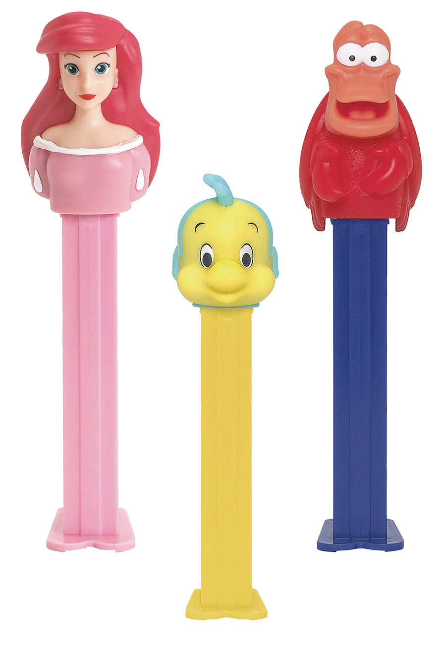 PEZ Little Mermaid Dispenser 6-Piece Blister Assortment Case