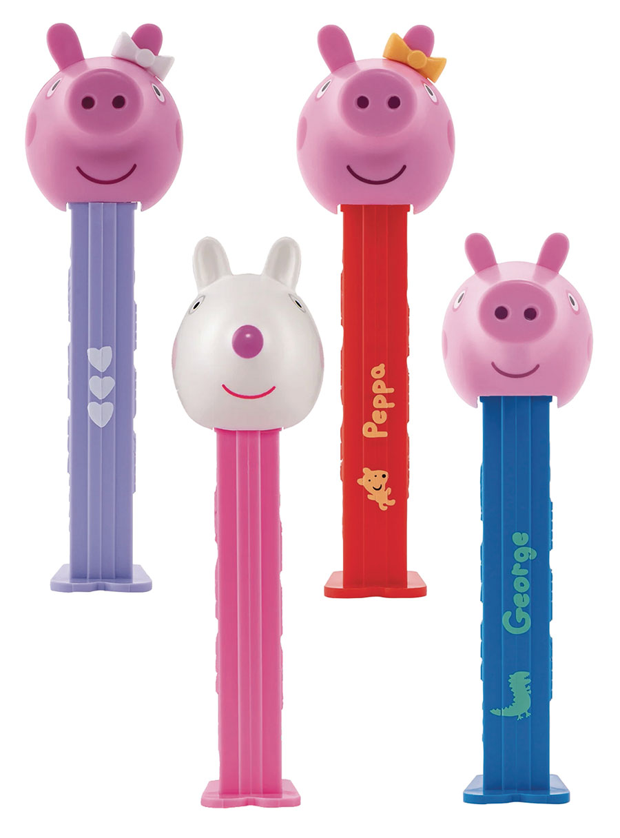 PEZ Peppa Pig Dispenser 6-Piece Blister Assortment Case